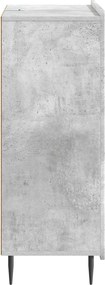 vidaXL Πλαϊνό γραφείο Γκρι Σκυροδέματος 66 x 34,5 x 92 cm