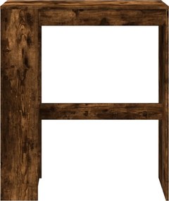 vidaXL Τραπέζι Μπαρ με Ράφια Δρυς 90x40x103,5 εκ. Επεξεργ. Ξύλο