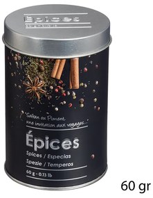 Βαζάκι Μπαχαρικών 60gr F-V Spice Box Black 136301