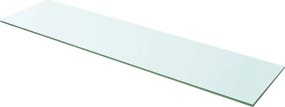 vidaXL Ράφια Πάνελ 2 τεμ. Διάφανα 100 x 25 εκ. Γυάλινα