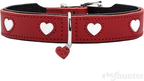 Κολλάρο Σκύλου Hunter Love S/M 35-40 cm Rojo/Blanco
