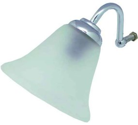 Φωτιστικό Τοίχου-Απλίκα Επίπλου 63 23-0008 Φ12cm 20cm Με Κρύσταλλο Chrome Gloria Metal, Glass