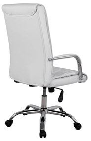 ΚΑΡΕΚΛΑ ΓΡΑΦΕΙΟΥ ΔΙΕΥΘΥΝΤΙΚΗ ΛΕΥΚΗ ΜΕ ΒΑΣΗ ΧΡΩΜΙΟΥ JACOB HM1044.12 57Χ75,5Χ100 ΕΚ