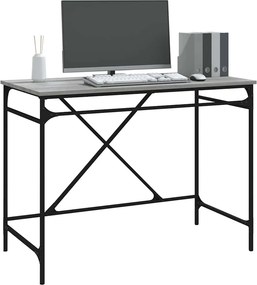 vidaXL Γραφείο Γκρι Sonoma 100 x 50 x 75 εκ. από Επεξεργασμένο Ξύλο