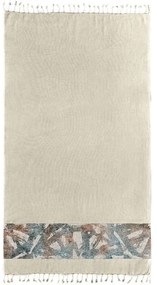 Πετσέτα Θαλάσσης Pestemal 13 Beige Guy Laroche Θαλάσσης 100% Cotton