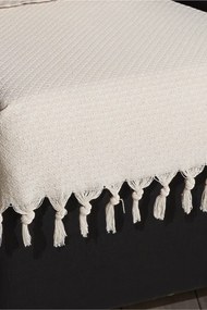 Stewehome Κουβέρτα καναπέ με φούντες από 100% βαμβάκι σετ 70x95 cm