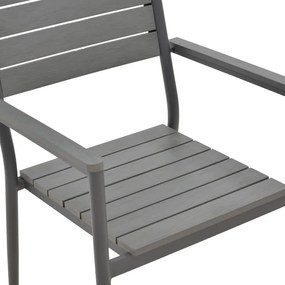 Καρέκλα - Πολυθρόνα Uplift αλουμίνιο ανθρακί- plywood γκρι 60x56.3x89 εκ. 60x56.3x89 εκ.