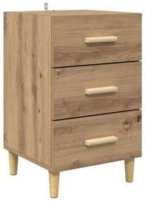 vidaXL Κομοδίνο artisan δρυς 40 x 40 x 66 εκ Επεξεργασμένο ξύλο