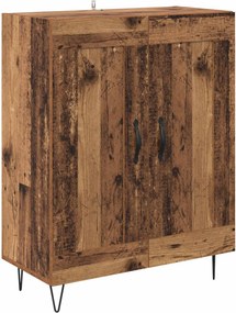 vidaXL Highboard 2 pcs Παλιό ξύλο Επεξεργασμένο ξύλο