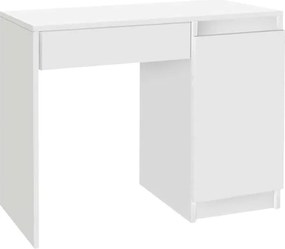 Τουαλέτα με καθρέπτη Huma Megapap χρώμα λευκό 90x45x118,2εκ.