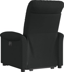 vidaXL Πολυθρόνα Ανακλινόμενη με Ανύψωση Μαύρη Υφασμάτινη