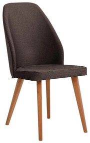 Καρέκλα τραπεζαρίας New Melanie Fylliana Ύφασμα Καφέ 46x48x93 εκ. 2αδα 46x48x93 εκ.