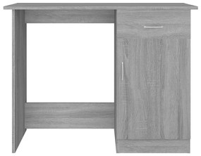vidaXL Γραφείο Γκρι Sonoma 100x50x76 εκ. από Επεξεργασμένο Ξύλο