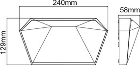 Απλίκα κήπου LED Certi Polygon