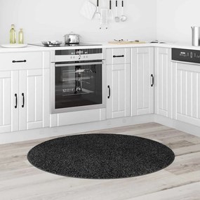 vidaXL Χαλί Σκούρο γκρι 120 x 120 cm Πολυπροπυλένιο