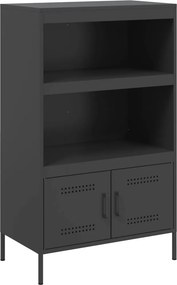 vidaXL Ραφιέρα Μαύρη 68x39x113 εκ. από Ατσάλι