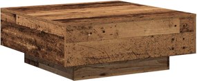 vidaXL Τραπεζάκι σαλονιού Παλιό Ξύλο 80 x 80 x 31 cm