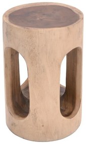 Ramont Inart natural solid suar wood stool 30x30x45cm 30x30x45 εκ.