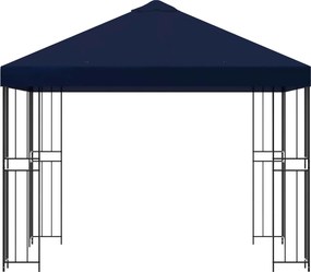 vidaXL Κιόσκι 3 x 3 m Μπλε Πολυεστέρας και Χάλυβας 190 gsm