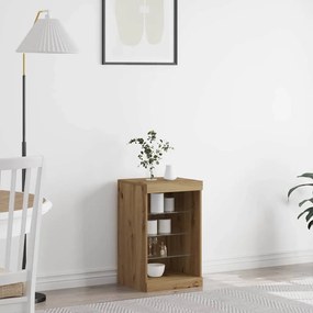 vidaXL Μπουφές με LED Φωτισμό Artisan Oak 41x37x67 εκ.