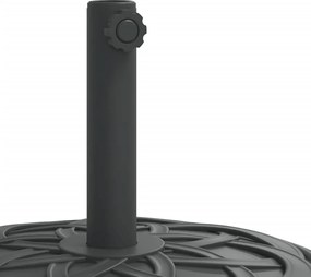 vidaXL Βάση Ομπρέλας Ασημί για Ιστό Ø38/48 χιλ. 25 κ. Γρανίτη