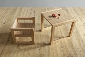 Cubotto Premium Τραπεζακι Montessori Μπεζ 39x39x39cm