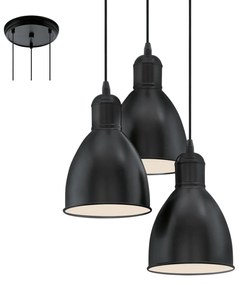 Φωτιστικό Οροφής Priddy 49465 Black Eglo Metal