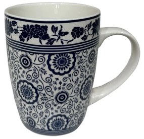 FELICIA B ΚΟΥΠΑ NEW BONE CHINA ΛΕΥΚΟ ΜΠΛΕ D8,3xH10,5cm - 028877 - 028877