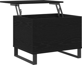 vidaXL Τραπεζάκι σαλονιού Μαύρη Οξυά 60 x 44,5 x 45 εκ
