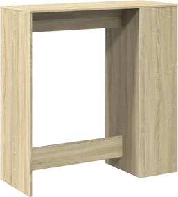 vidaXL Τραπέζι Μπαρ με Ράγες Sonoma Δρυς 101x40x103,5 εκ Επεξεργ. Ξύλο