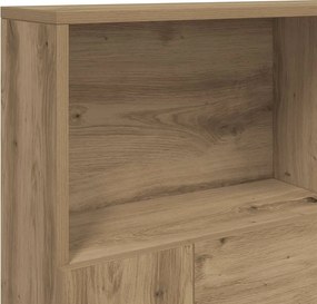 vidaXL Κεφαλάρι Ντουλάπι Χειροποίητο Δρυς 140x19x103,5 εκ.