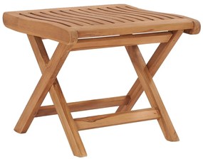Υποπόδιο Πτυσσόμενο 46,5 x 49 x 41,5 εκ. από Μασίφ Ξύλο Teak