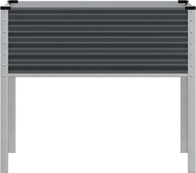vidaXL Γλάστρα Κήπου Ανθρακί 100x45x90 εκ. Ατσάλινη