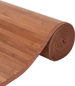 vidaXL Χαλί Ορθογώνιο Καφέ 70 x 300 εκ. Μπαμπού