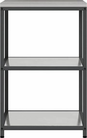 vidaXL Ράφι Κουζίνας HATTEM Ασημί 60 x 50 x 92 εκ Ατσάλι