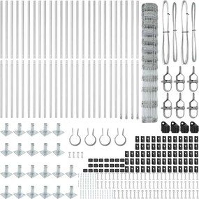 vidaXL Στύλος Περιφράξεων Γαλβανισμένο 50 x 1,4 μ Ατσάλι
