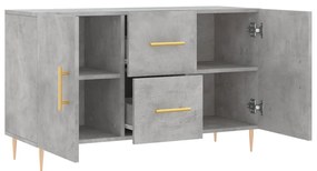 vidaXL Ντουλάπι Γκρι Σκυροδέματος 100 x 36 x 60 εκ. Επεξεργασμένο Ξύλο