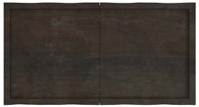 vidaXL Επιφ Τραπεζιού Αν Καφέ 120x60x(2-6)εκ.Ακατέργ. Μασίφ Ξύλο Δρυός