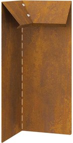 vidaXL Φράχτες με σαλιγκάρια 16 pcs Σκ rusty