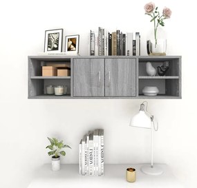 vidaXL Ραφιέρα Τοίχου Γκρι Sonoma 102x30x29 εκ. Επεξεργασμένο Ξύλο