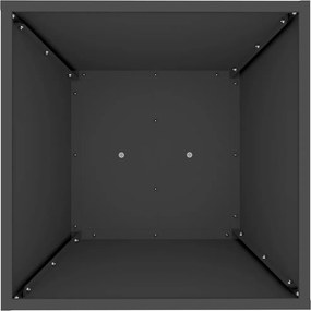 vidaXL Γλάστρα Πυλώνας Μαύρο 40 x 40 x 100 cm