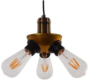 Κρεμαστό Φωτιστικό Οροφής Χρυσό Φ12 GloboStar COPPER 01076-1076-Χρυσό 1076