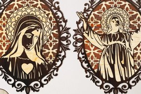 Σετ των 2 Intra απο ξύλο plywood 3mm-4mm πάχος – ΘΡΗΣΚΕΥΤΙΚΗ δέσμη κοπής λέιζερ, εικονίδιο, Ιησούς Δίασταση 20x20 cm INTRAFABR-33342191