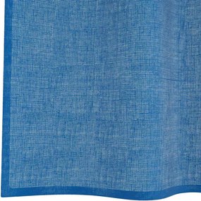 vidaXL Voile κουρτίνες με ροδέλες 2 τεμάχια Μπλε Ρουά