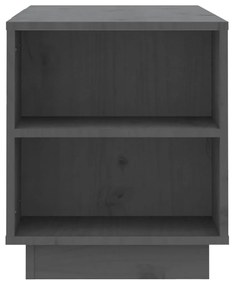vidaXL Έπιπλο Τηλεόρασης Γκρι 110x35x40,5 εκ. από Μασίφ Ξύλο Πεύκου