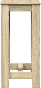vidaXL Τραπέζι Μπαρ Sonoma Δρυς 51x50x103,5 εκ. Επεξ. Ξύλο