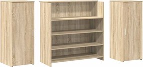 vidaXL Γραφείο υποδοχής Sonoma Δρυς 180x50x103,5εκ. Επεξεργασμένο Ξύλο