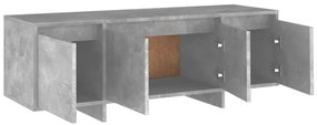 vidaXL Έπιπλο Τηλεόρασης Γκρι Σκυροδέματος 120x30x40,5 εκ. Επεξ. Ξύλο