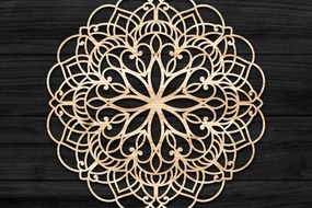 Intra απο ξύλο plywood 3mm-4mm πάχος Τρισδιάστατη Mandala Δίασταση 30x30 cm INTRAFABR-74273045