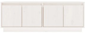 vidaXL Έπιπλο Τηλεόρασης Λευκό 110 x 34 x 40 εκ. από Μασίφ Ξύλο Πεύκου